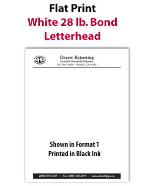 Bond Paper Letterheads - Single Color at Rs 5.10/piece